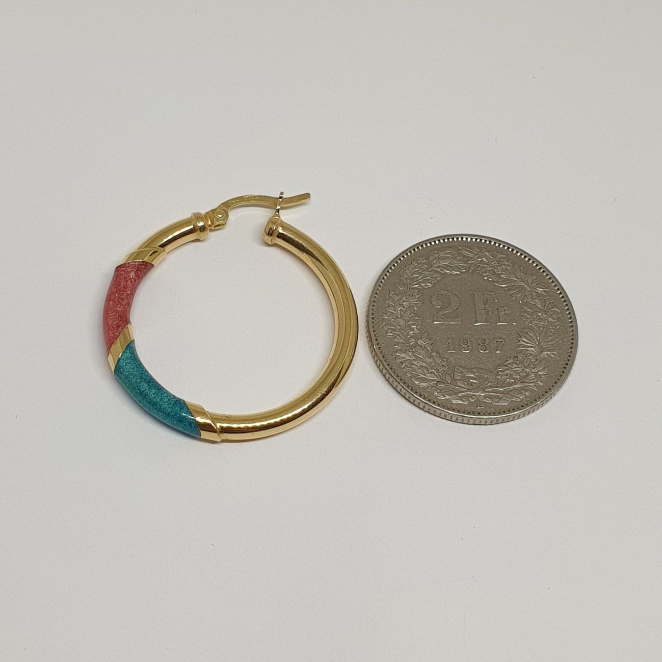 Orecchini pendenti & Orecchini a lobo: Echt 18K Gold Creolen – Usato da Luzern venduto da luzerngoldhaus 3