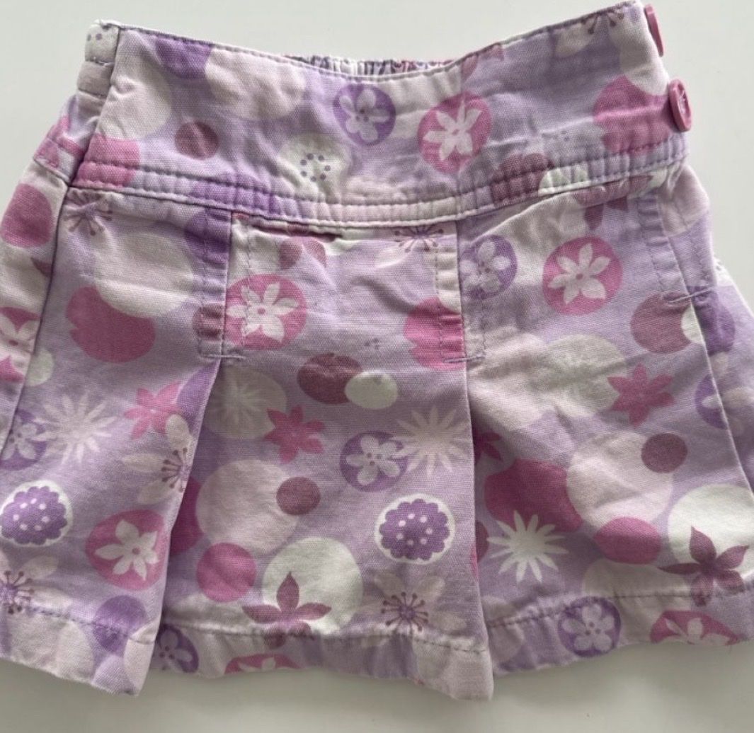 Next Kleider & Röcke: Jeans Rock Next lila Blumenmuster Gr. 80 9-12 Monate – Neu (gemäss Beschreibung) aus Freidorf TG von nad_fxh7