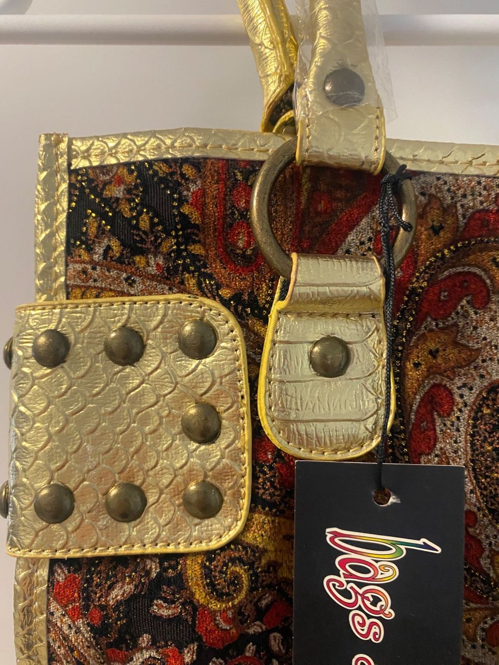 Taschen für Damen: Vintage Tasche gold/samt – Gebraucht aus Arni AG von Mimo007 2