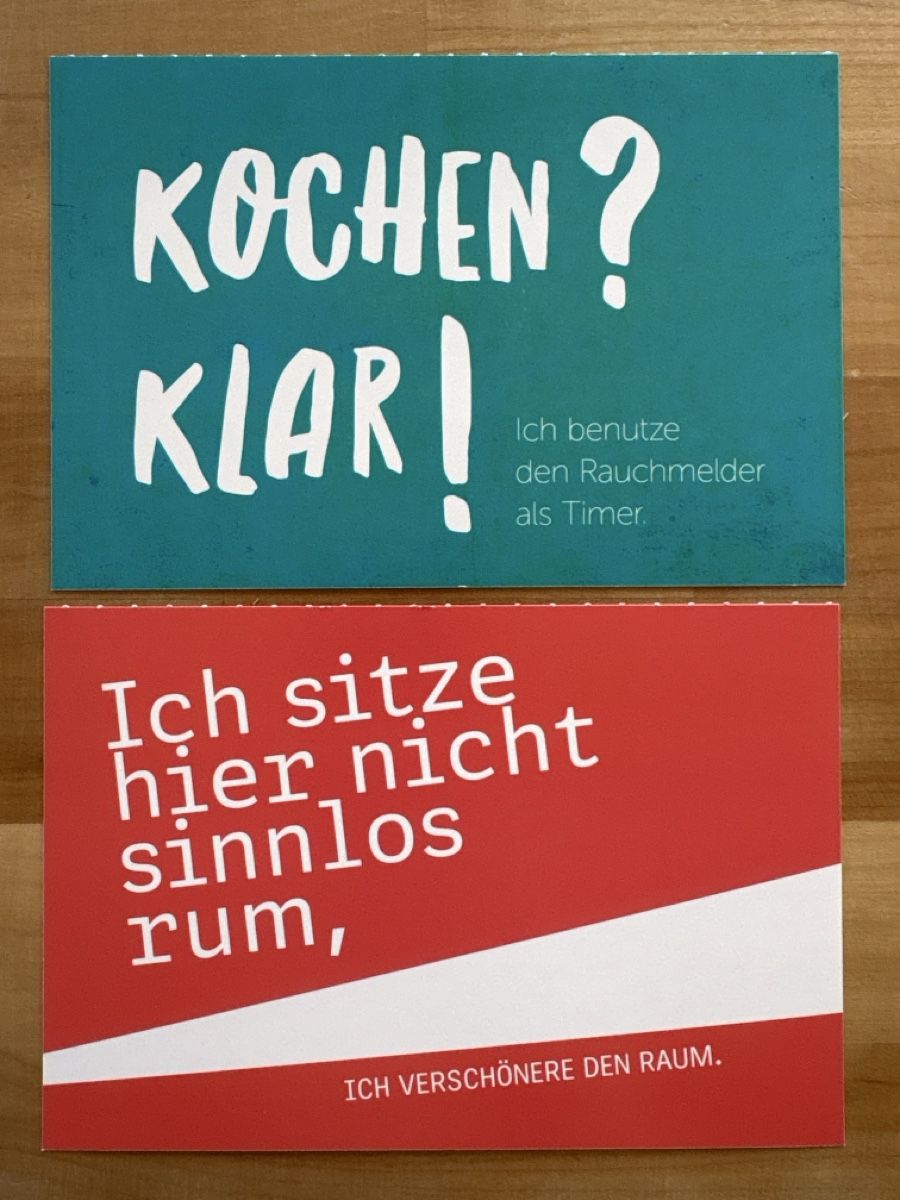 Cartoline postali: 6 AK mit Sprüche / Text – Usato da Rümlang venduto da Kartenpost1 2