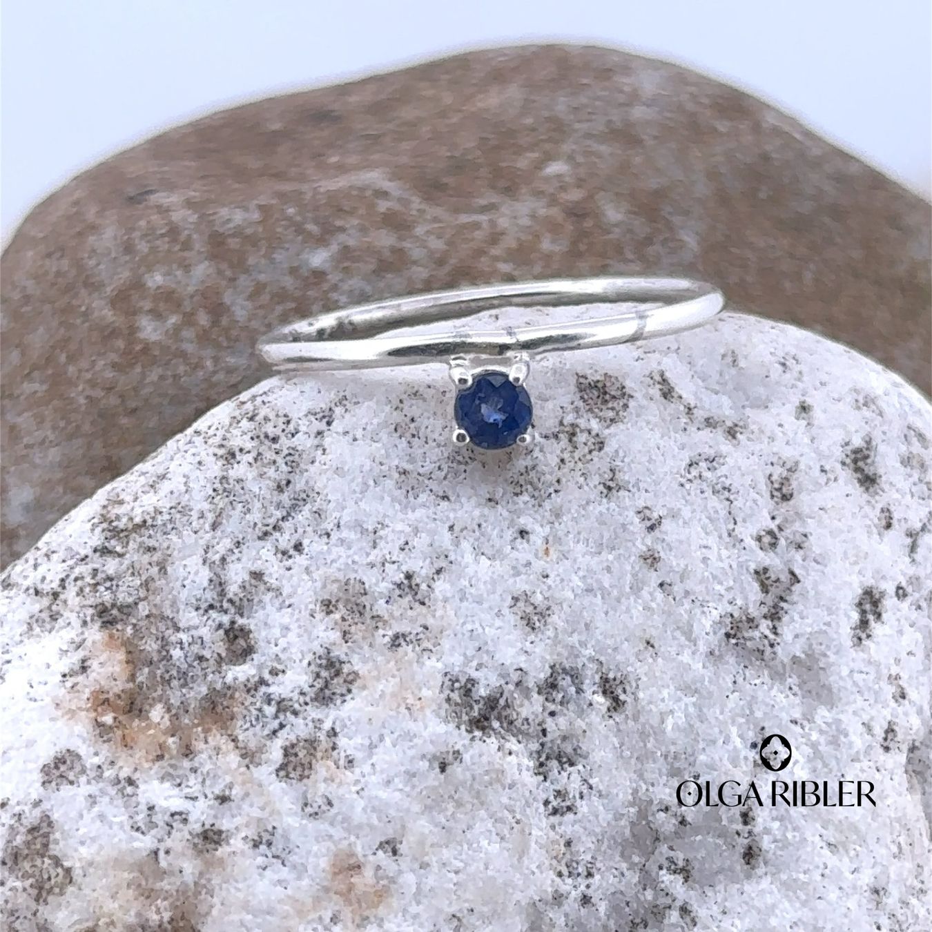 Olga Ribler Anelli: Unikate Silber Ring 925 mit Sapphire Grösse 52 – Nuovo (secondo la descrizione) da Luzern venduto da Schmuckoutlet 3