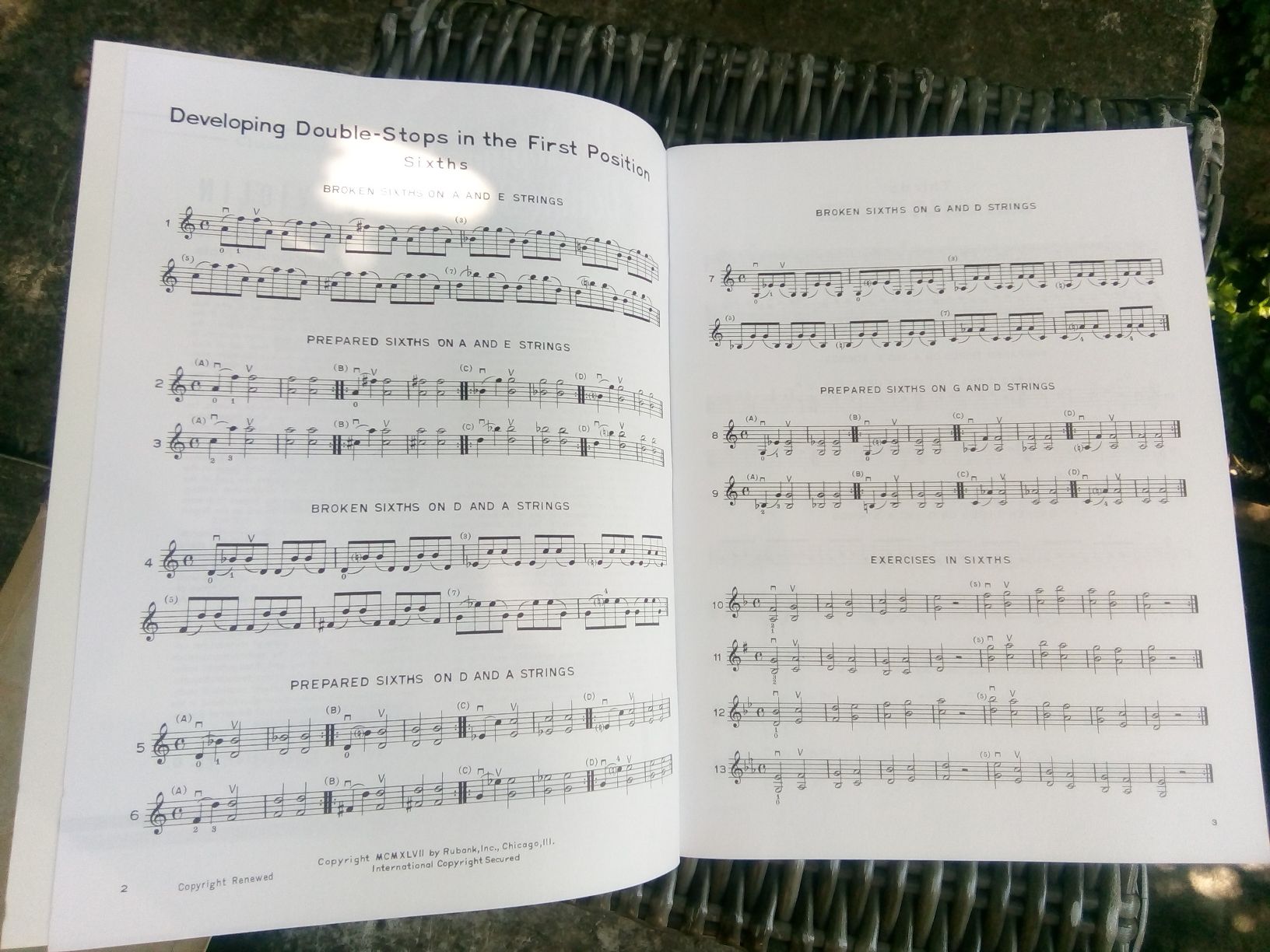 Libri: Developing Double-Stops  (for Violin) by Harvey S. Whistler – Usato da St. Gallen venduto da elkapone 4