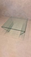 Vintage Coffee Table Couchtisch mit gebogenem Glas