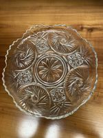 Glasschale, Kristall, Vintage, Durchmesser 28 cm ✨