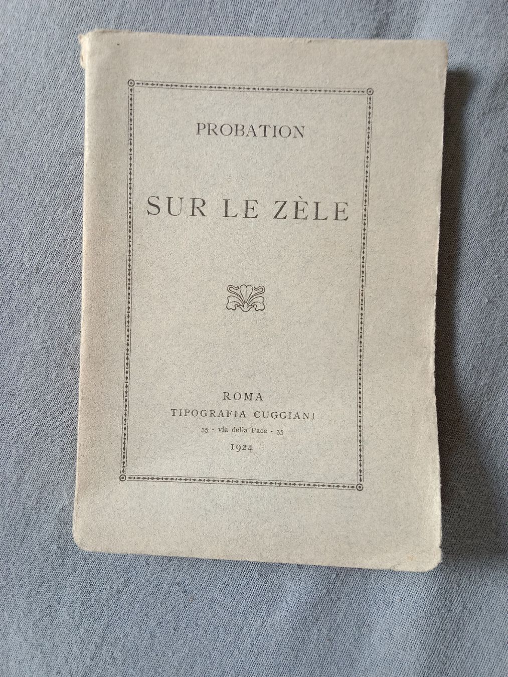 Libri: Sur le zèle – Usato da Fully venduto da der_hg9r