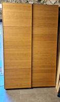 Schiebetüren schrank Ikea Pax Eiche natur mit Auszügen