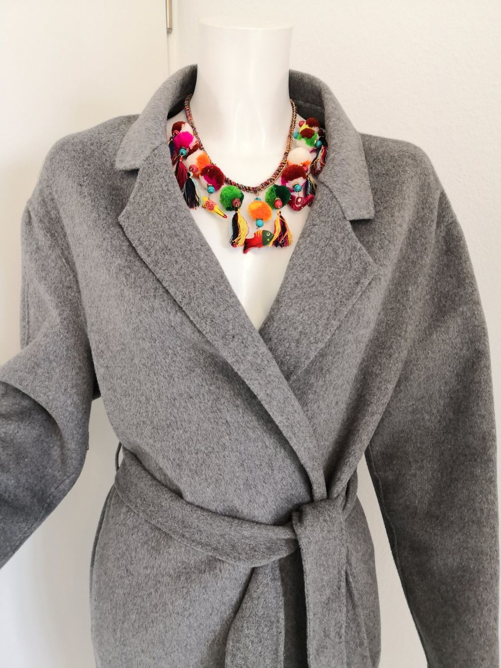 Mango Mäntel: 🤩MANGO SUIT WOLLBLEND-MANTEL MIT GÜRTEL HELLGRAU – Neu (gemäss Beschreibung) aus Olten von Naja-Twins-Twins 6