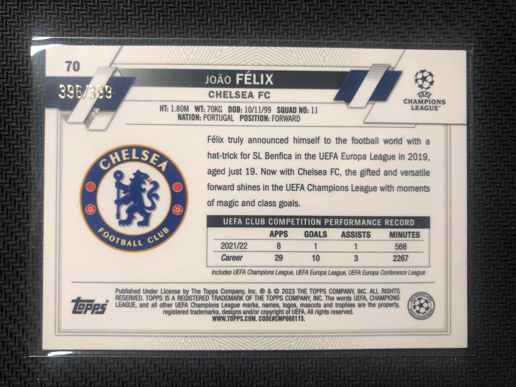 Topps Sammelbilder & Trading cards: Topps Chrome Joao Felix /399 – Gebraucht aus Wangenried von Garagara 1