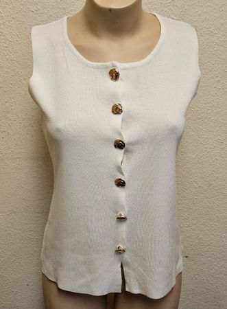 Damen Stricktop / Bluse Weiss – Gr. L – Top Zustand