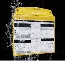 10 Stk. neue Orgatex Sichttaschen, A4 quer, gelb