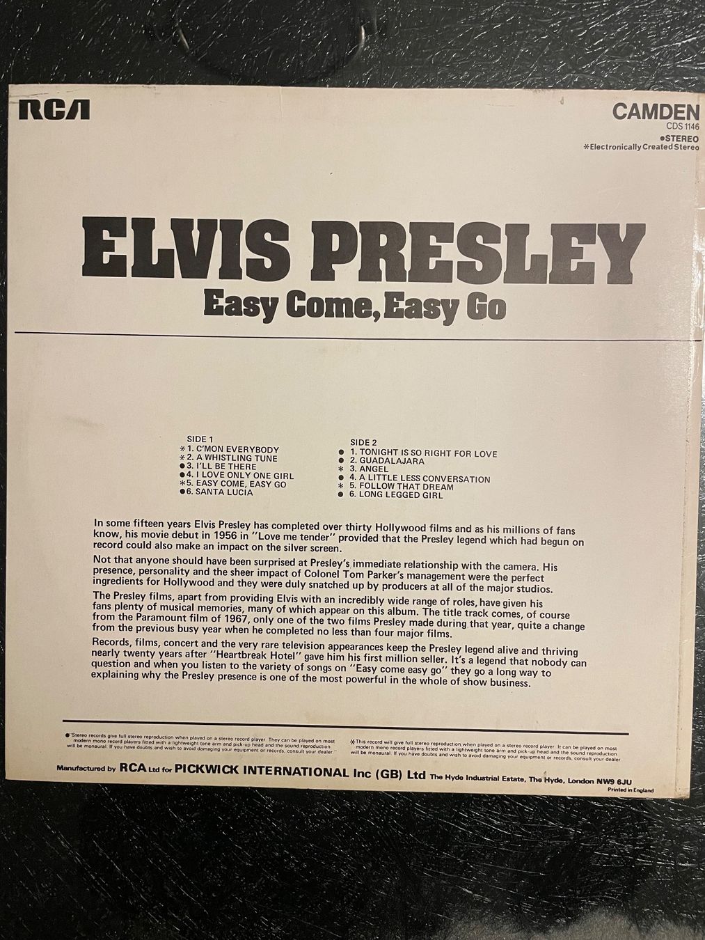 Schallplatten: LP Elvis Presley - Easy come, easy go, 1972 – Gebraucht aus Sutz von fx05 1
