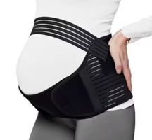 Schwangerschaftsgürtel Bauchband Stützband schwarz XL