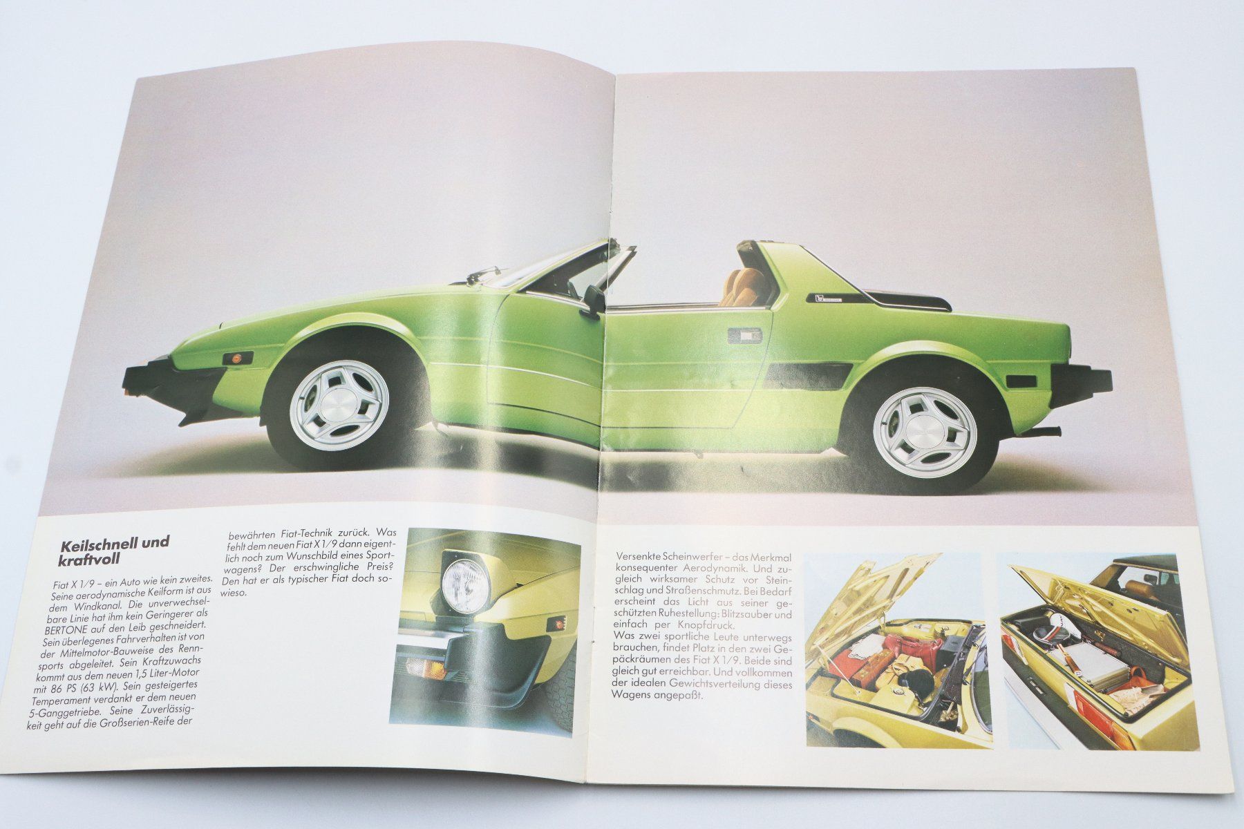 Fiat Documenti: Fiat X1/9 Five Speed 1978 Prospekt – Usato da Bühl b.Aarberg venduto da Collectorpassions 2