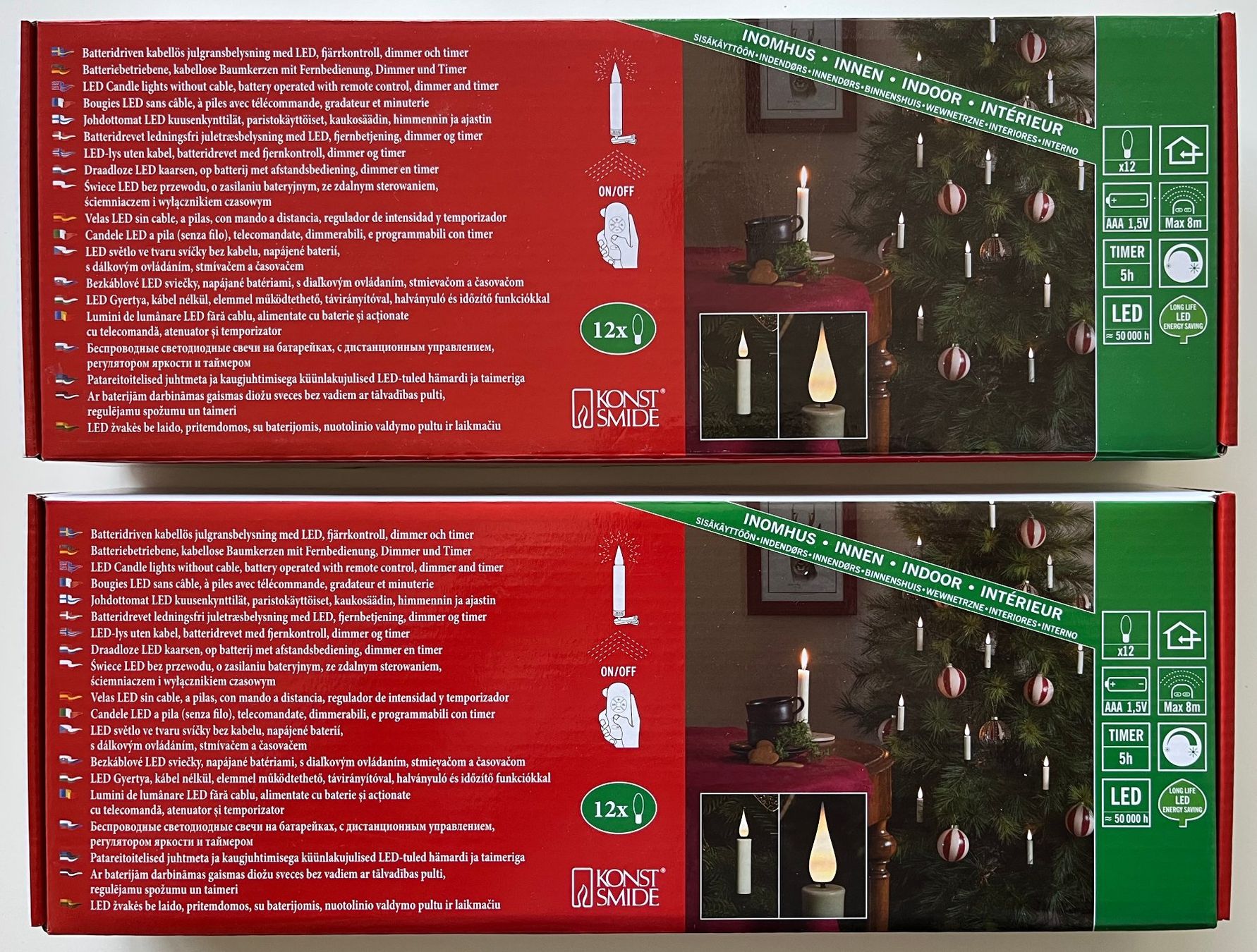 Candele: 24 LED-Baumkerzen mit Fernbedienung – Usato da Weggis venduto da vofi-Ric 2