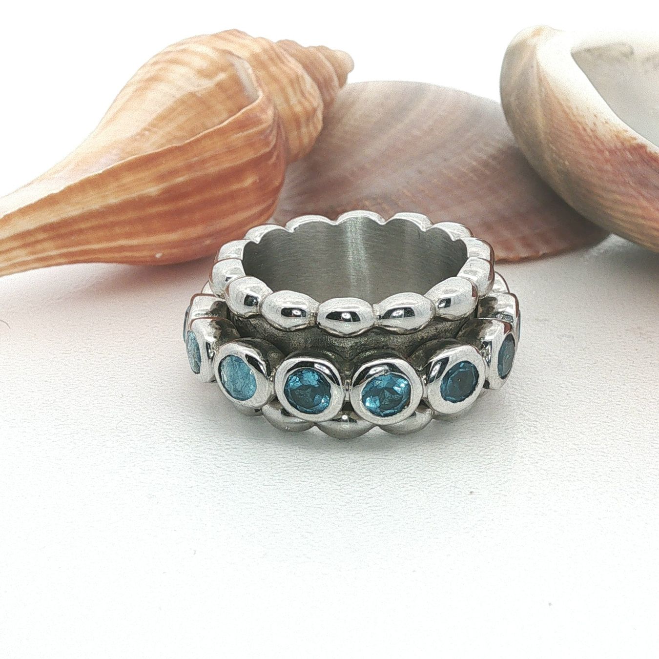Olga Ribler Ringe: Moving Ring mit Blau Topas Grösse 56 – Neu (gemäss Beschreibung) aus Luzern von Schmuckoutlet 5