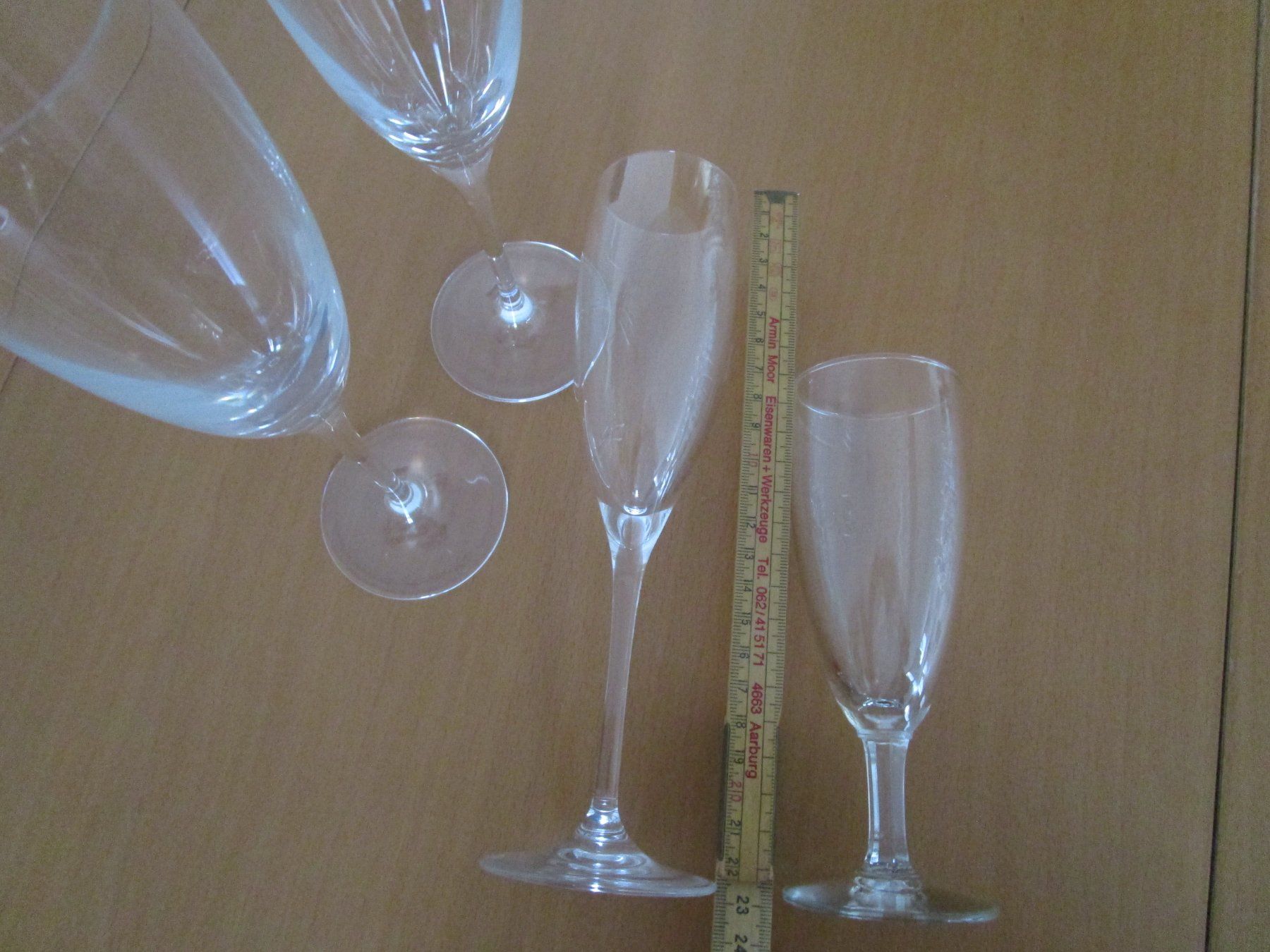 Verres: 4 Stk Sekt-Kelche – D'occasion à Ursenbach par Trasse 3