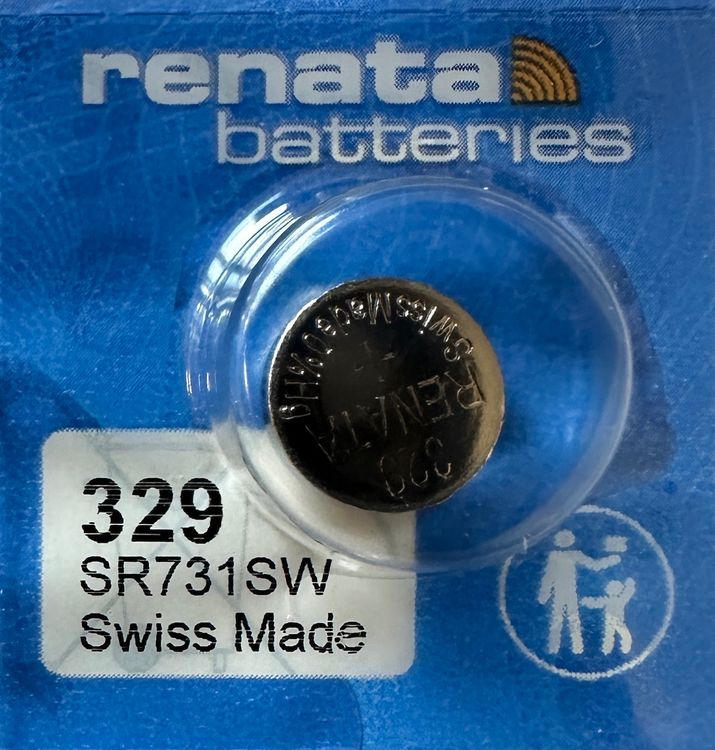 Caricatori & Batterie: 1 Renata Batterie Typ 329 (SR731SW) Knopfbatterie Swatch usw – Nuovo e nell'imballaggio originale da Courlevon venduto da HotSaleandPrice