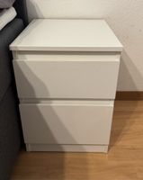 Nachttisch IKEA Malm mit zwei Schubladen weiss gebraucht