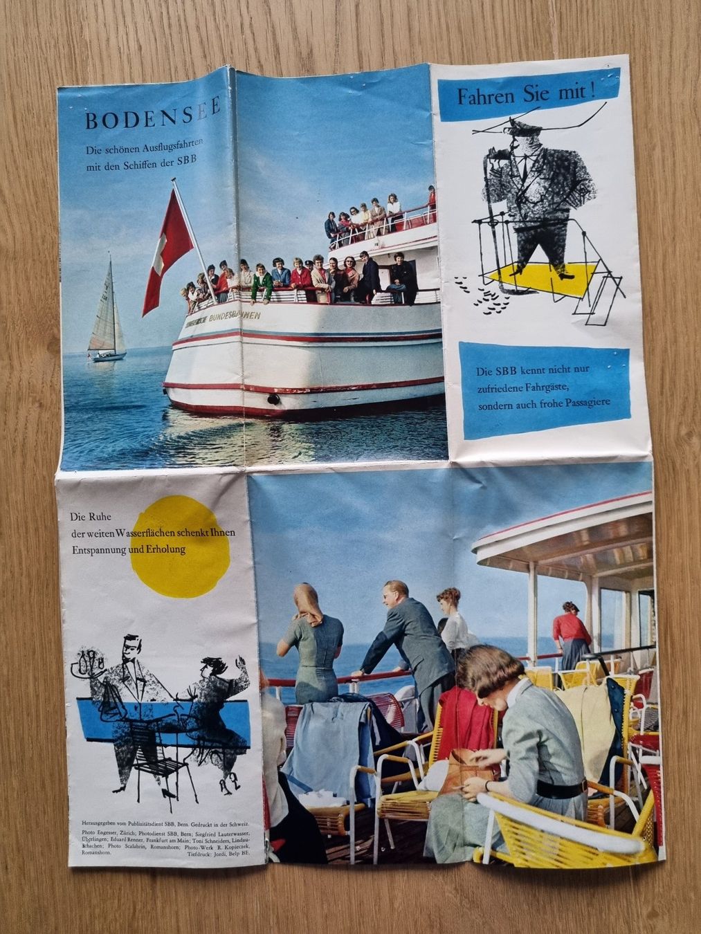 Documenti: Werbeprospekt Bodensee Schifffahrt, 70er-Jahre – Usato da Bözberg venduto da heinz-d 2