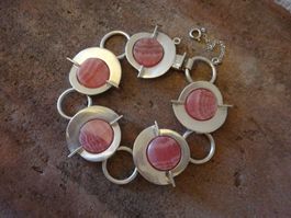Armband Rodochrosit pink / 925 Silber
