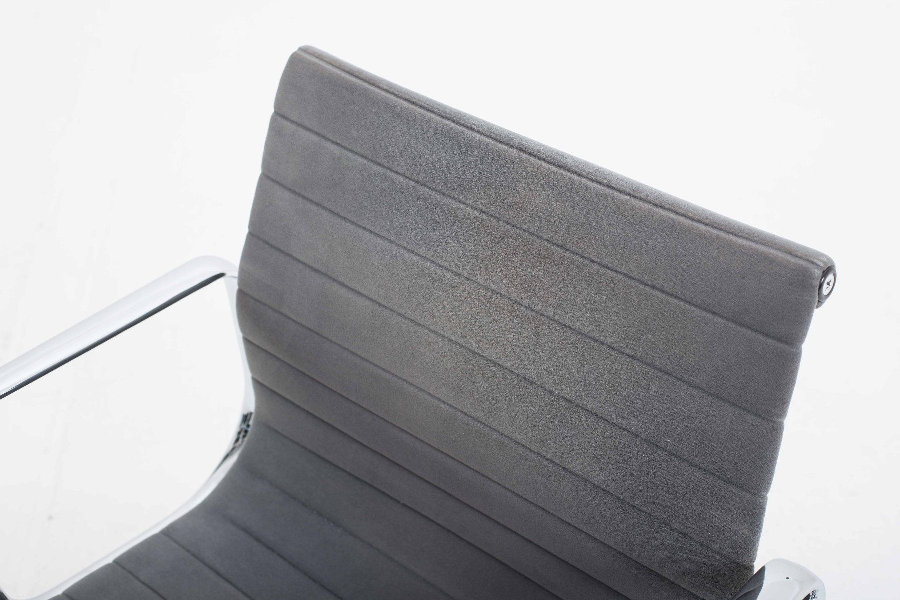 Vitra Sedie: Vitra EA 108 Bürostuhl von Eames in grauem Samtstoff – Usato da Zürich venduto da STUZH38 4