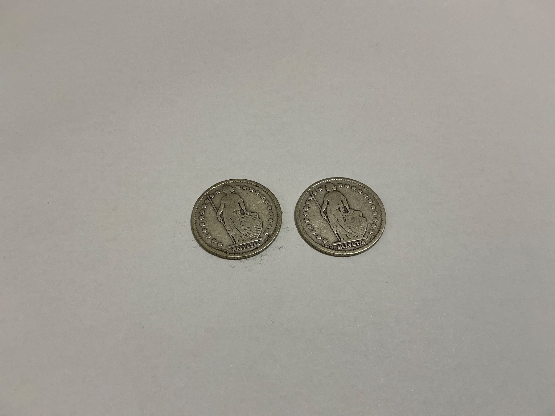 Tutti le monete: 1 Franken Silber 1909 und 1908 – Usato da Oberurnen venduto da Numi2000 1