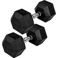 MOVIT Hexagon Rubber Hanteln 2 x 20 Kg