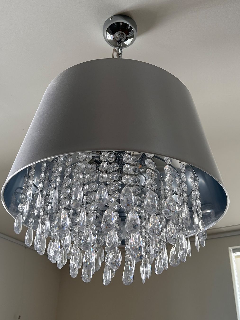 Lustres & lampes de plafonds: Kristall Deckenlampe elegant grau ! – D'occasion à Meilen par lounge02