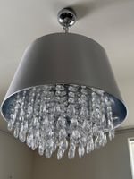 Kristall Deckenlampe elegant grau !