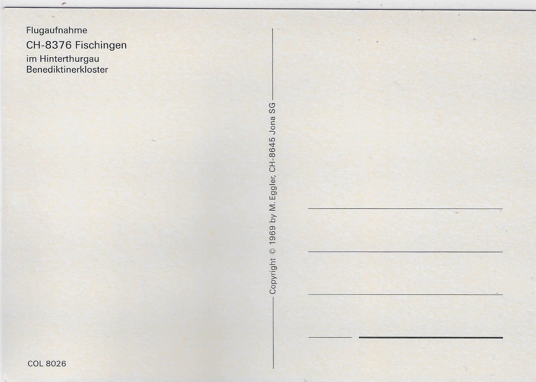 Cartoline postali: Flugaufnahme Fischingen – Usato da Ettingen venduto da Kartenplanet 1