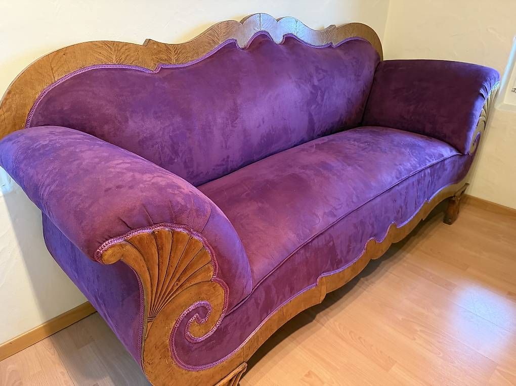 Sofas: Couch im Biedermeier Stiel, lila – Gebraucht aus Ligerz von timmna 3
