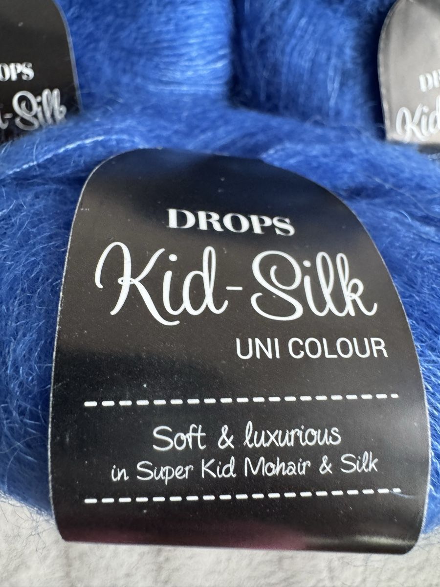 Lana: Drops Kid-Silk Wolle blau 6 Knäuel neu – Nuovo e nell'imballaggio originale da Winterthur venduto da sq2_q8mr 4