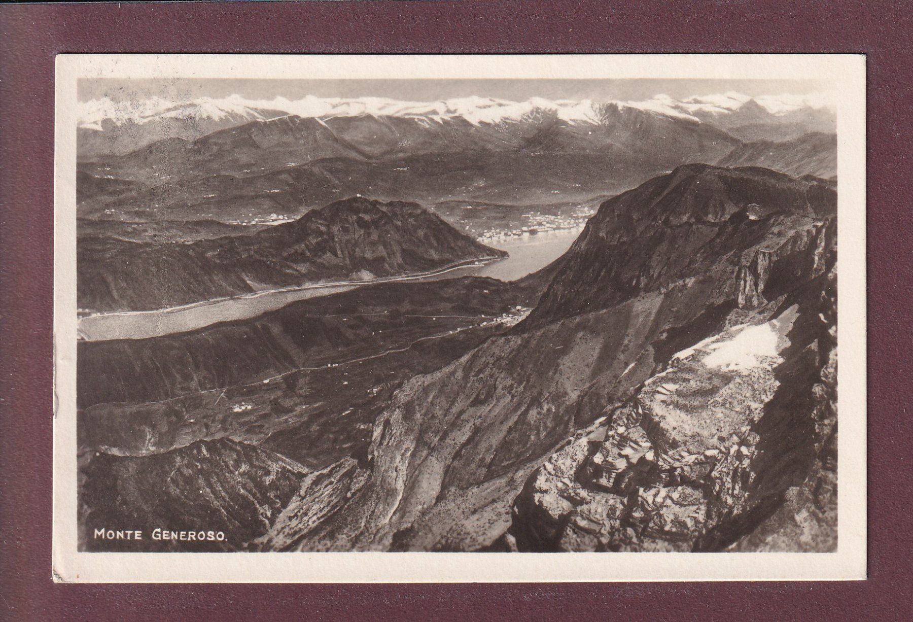 Cartoline postali: MONTE GENEROSO - 1927 – Usato da Pully venduto da nicecards