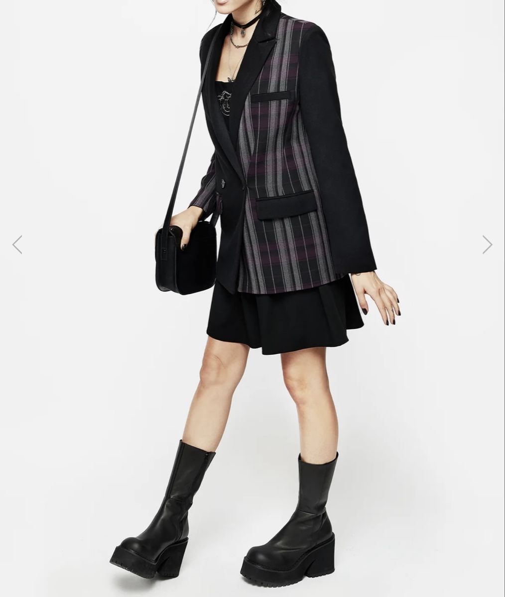 Completi & Tailleur: Disturbia, Gambit Spliced Check Blazer  Gr 14 – Nuovo (secondo la descrizione) da Holziken venduto da BlackCrow 3