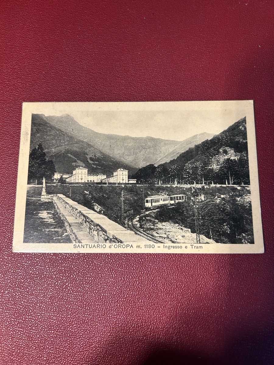 Cartes postales: Santuario d’Oropa Ingresso e Tram – D'occasion à Breganzona par Milesbo