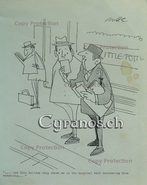 Gemälde: Robert S. E. Coram - Cartoonist - Original-Zeichnung – Gebraucht aus Dietikon von immortal-stars