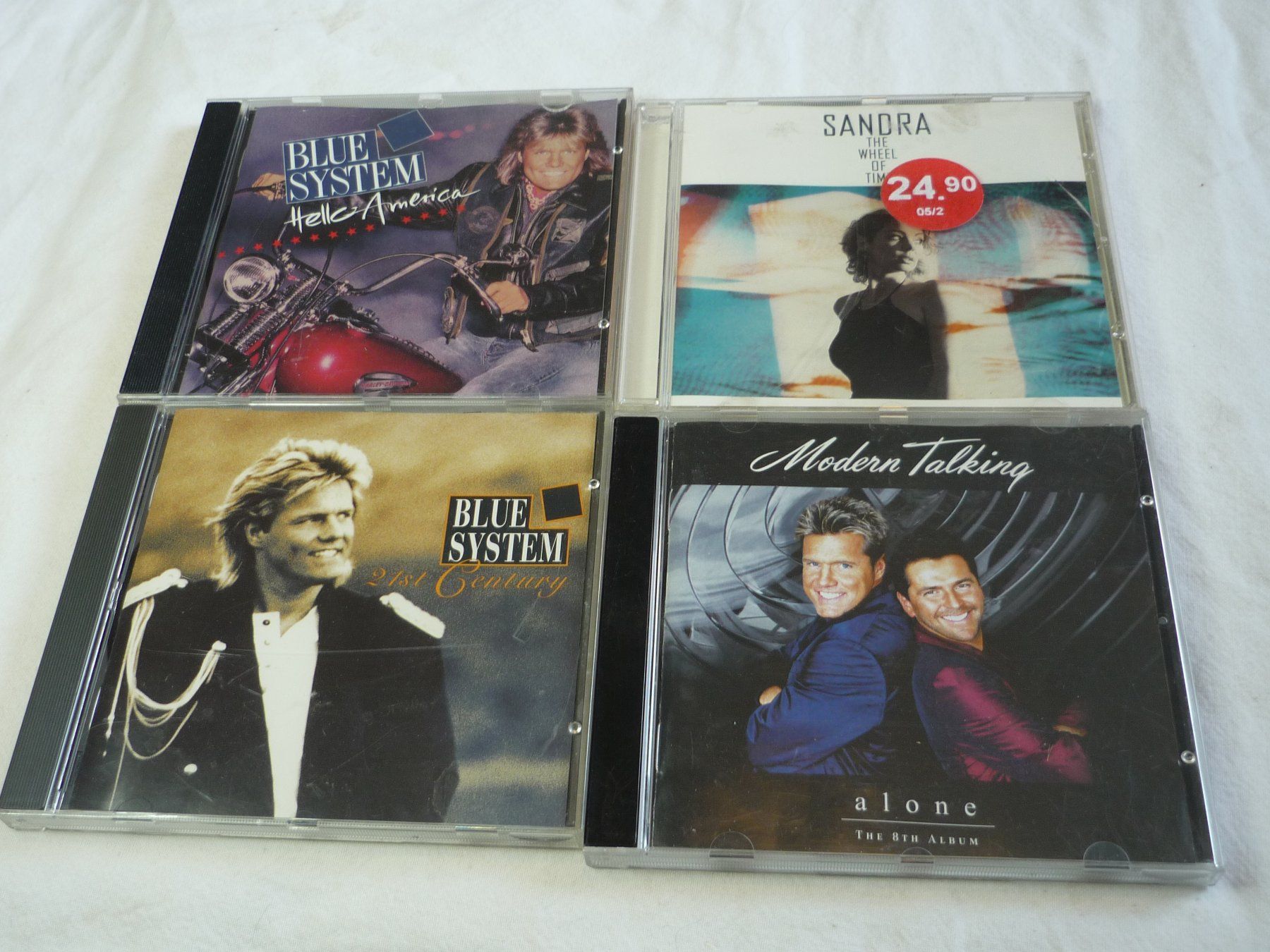 CD: 4x Musik CD - Blue System - Modern Talking - Sandra - pop 80 – Usato da Beringen venduto da zzRegal