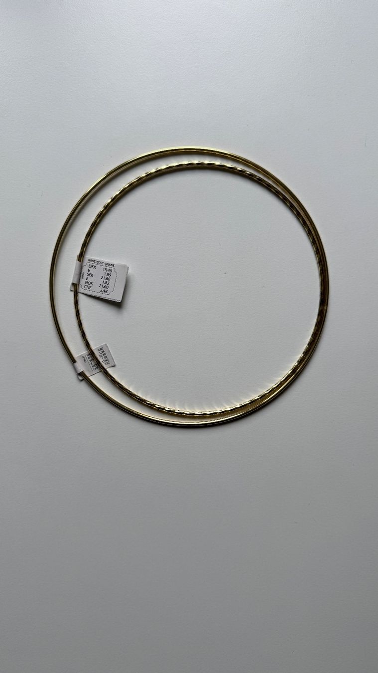 Alle Dekorationen: 2x goldene Deko-Ringe neu – Neu und originalverpackt aus Luzern von Ecila007