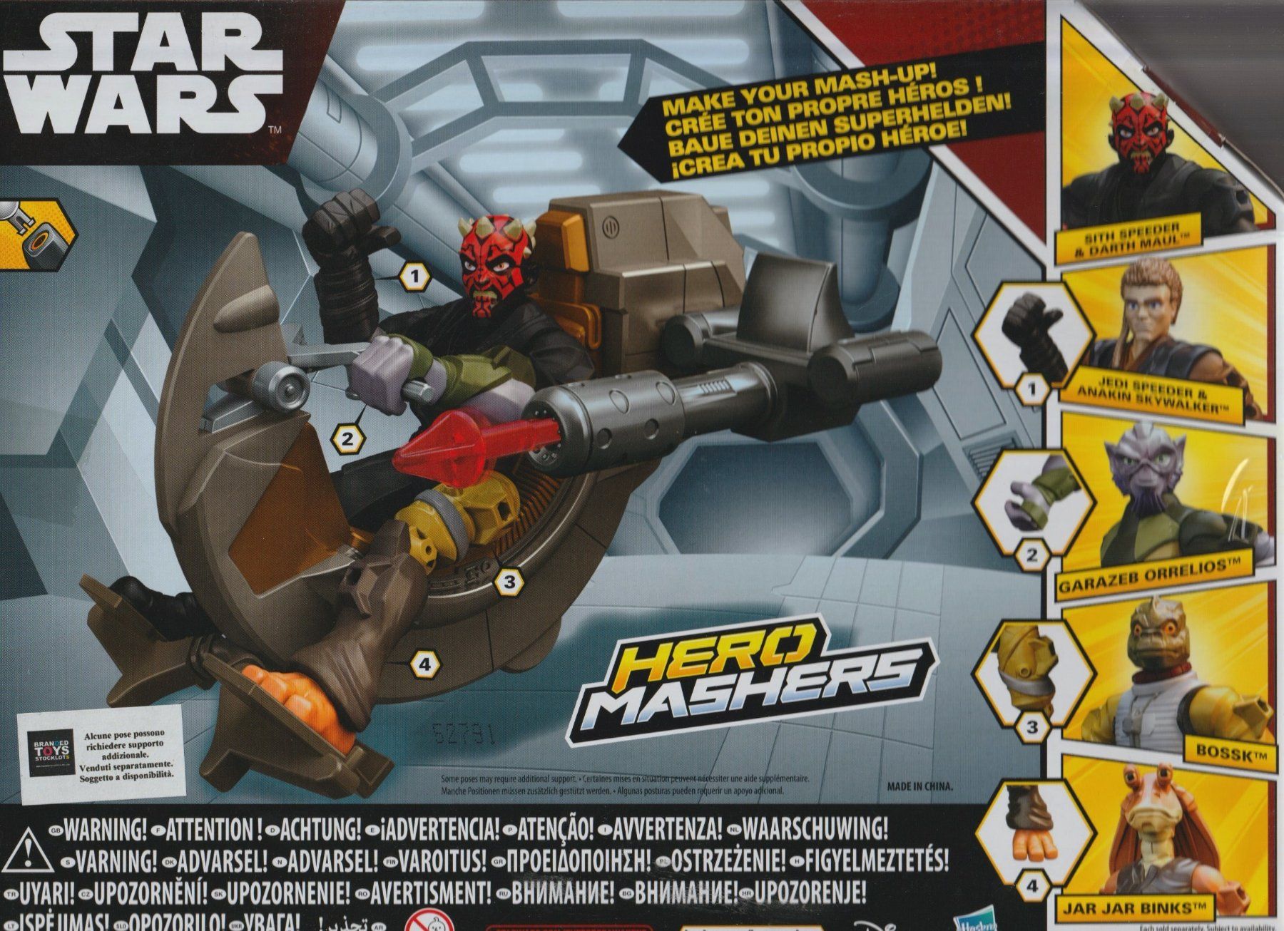 Star Wars Statuette: STAR WARS MASHERS SITH SPEEDER & DARTH MAUL 15 cm ACTION FIG – Nuovo e nell'imballaggio originale da Vezia venduto da Aquarius_Age 1