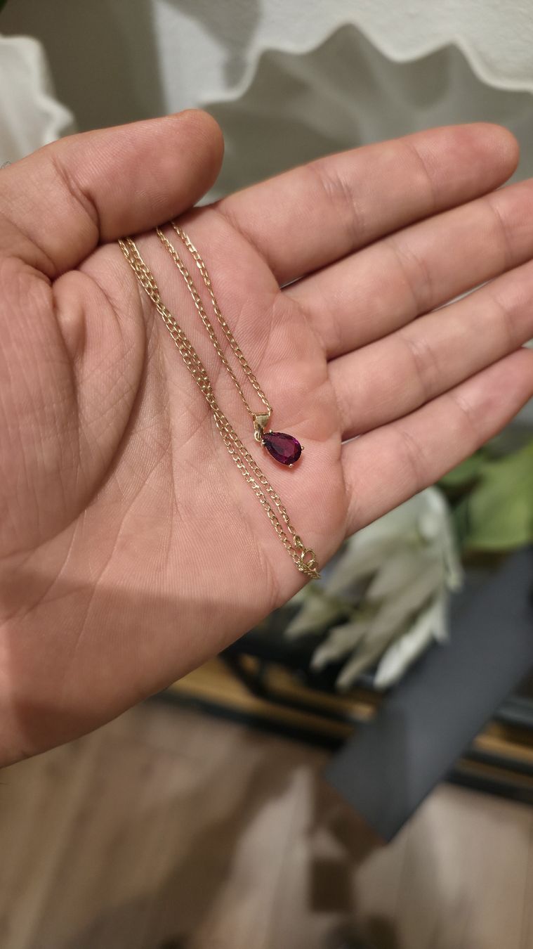 Catenine: Halskette Echtgold mit Rubin – Nuovo e nell'imballaggio originale da Hemmental venduto da BlingBling1 2
