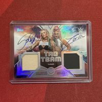 2026 Sol Ruca & Zaria WWE Topps Universe Dual Auto Relic Tag