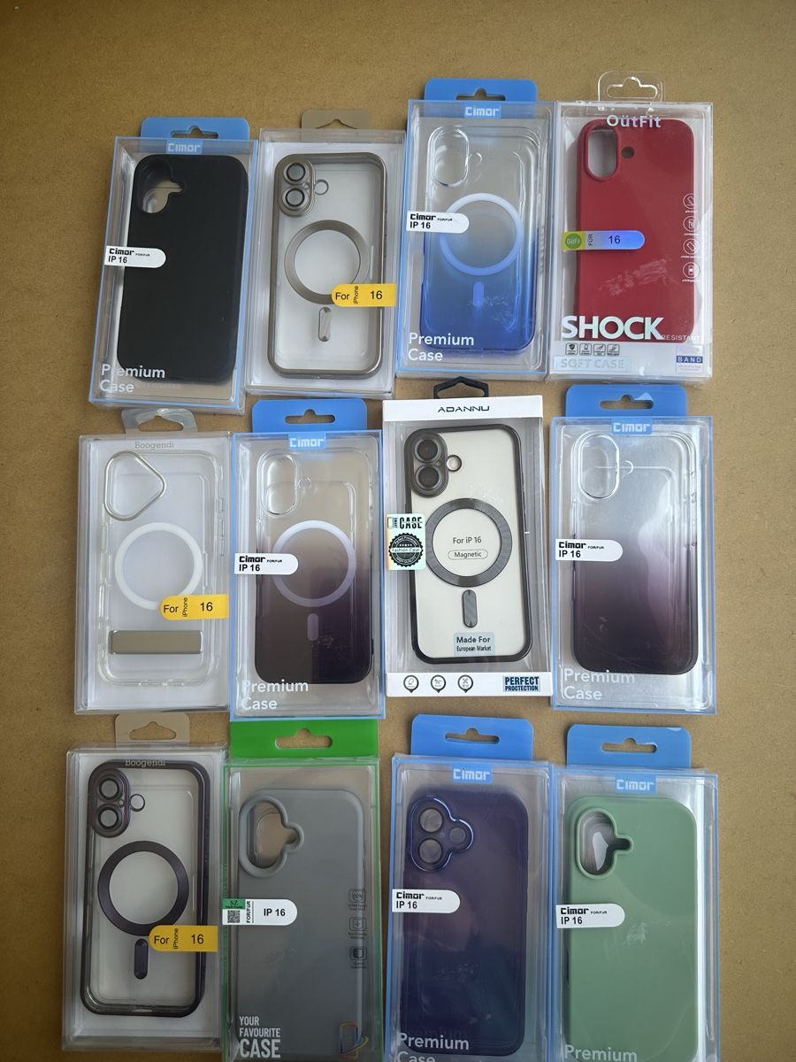 Cover & Protezioni schermo: Diverse iPhone 16,   12 Stück Hülle – Nuovo e nell'imballaggio originale da Biel/Bienne venduto da ara_9vxv