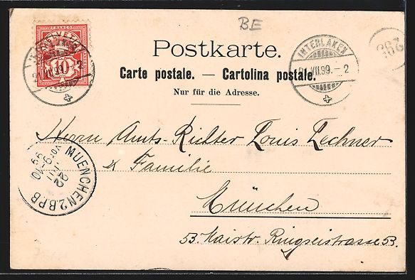 Cartoline postali: Grindelwald, Ortsansicht im Bergidyll, H – Usato da Berlin venduto da bartko-reher 1