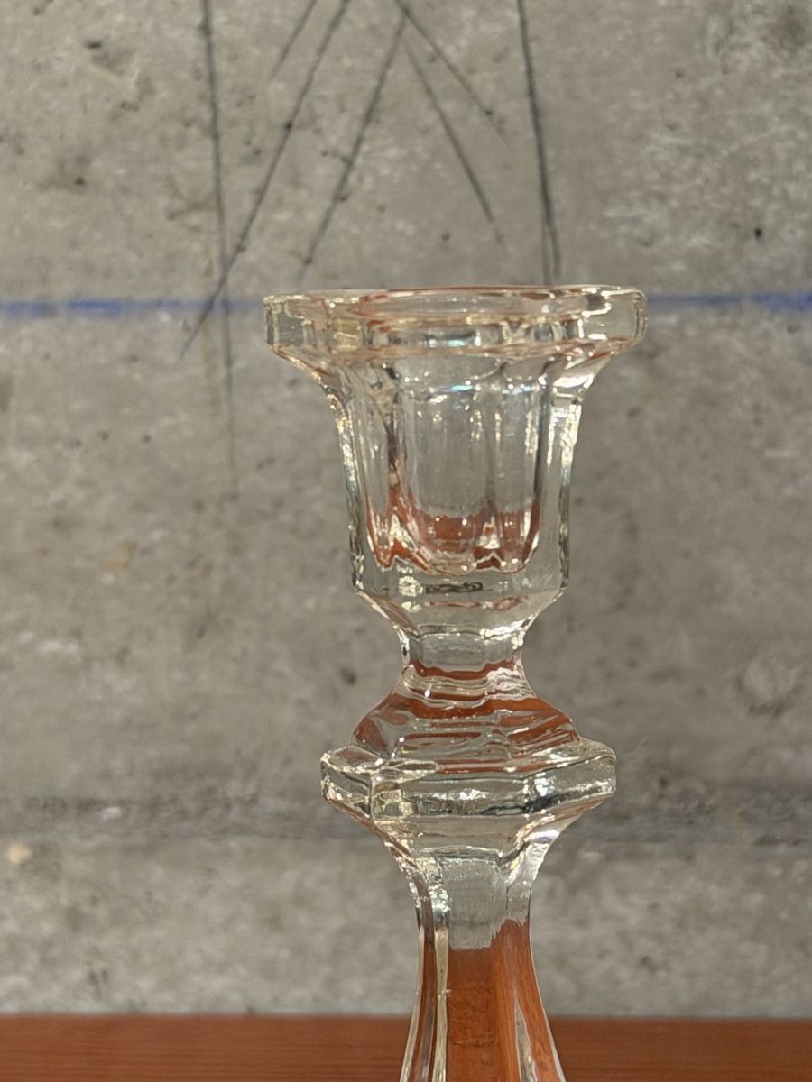 Portacandele: Vintage Crystal Candlestick Holders set of 2 – Usato da Lausanne venduto da artnouveau05 3