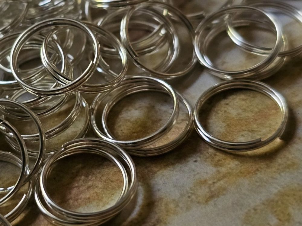 MATERIA 6 Stück Ösenringe Silber 925 - 14x7mm Rechteckig Offen Deutsche Qualität