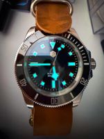 San Martin Automatic Diver 300 m | NH35 | Leder-NATO