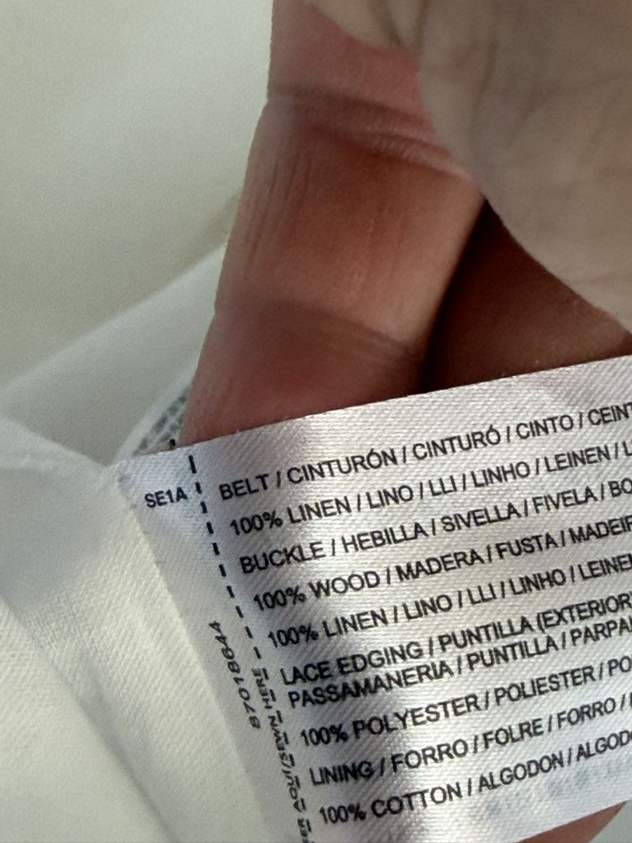 Mango Vestiti: Abito Mango bianco in lino nuovo – Nuovo (secondo la descrizione) da Cademario venduto da Iby_30 5