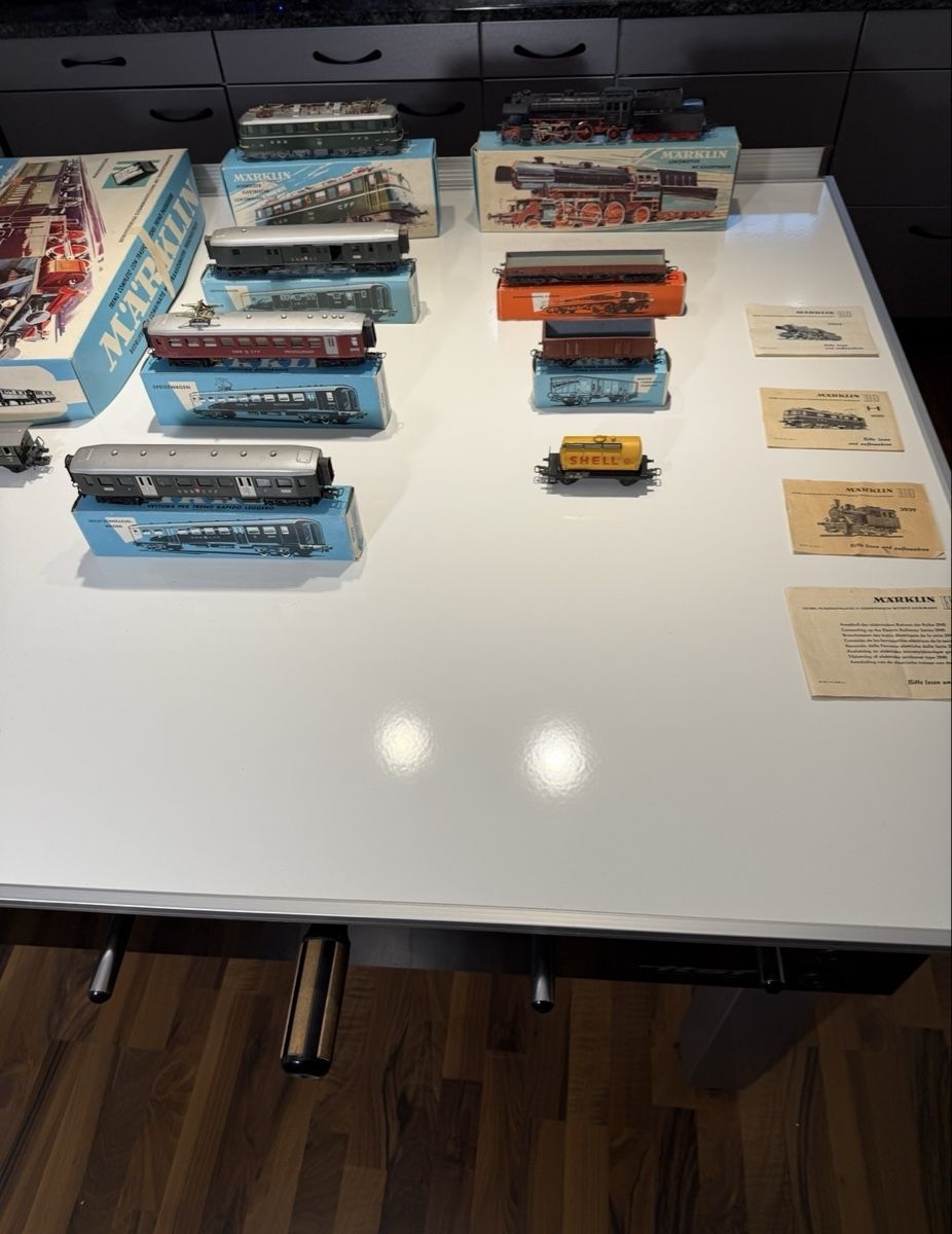 Märklin Modellini di ferrovie: Grosse Sammlung Märklin Eisenbahn + Zubehör. – Usato da Kerzers venduto da Pesche1340 1