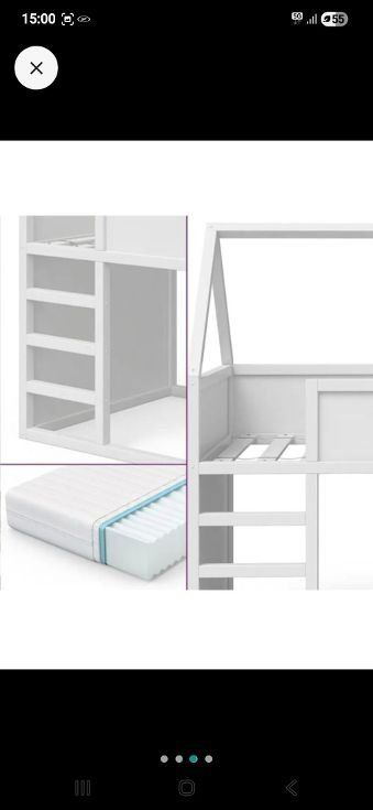 Letti: Kinder Hochbett/Haus weiss, Top! – Nuovo (secondo la descrizione) da Oberengstringen venduto da Mmond2 2