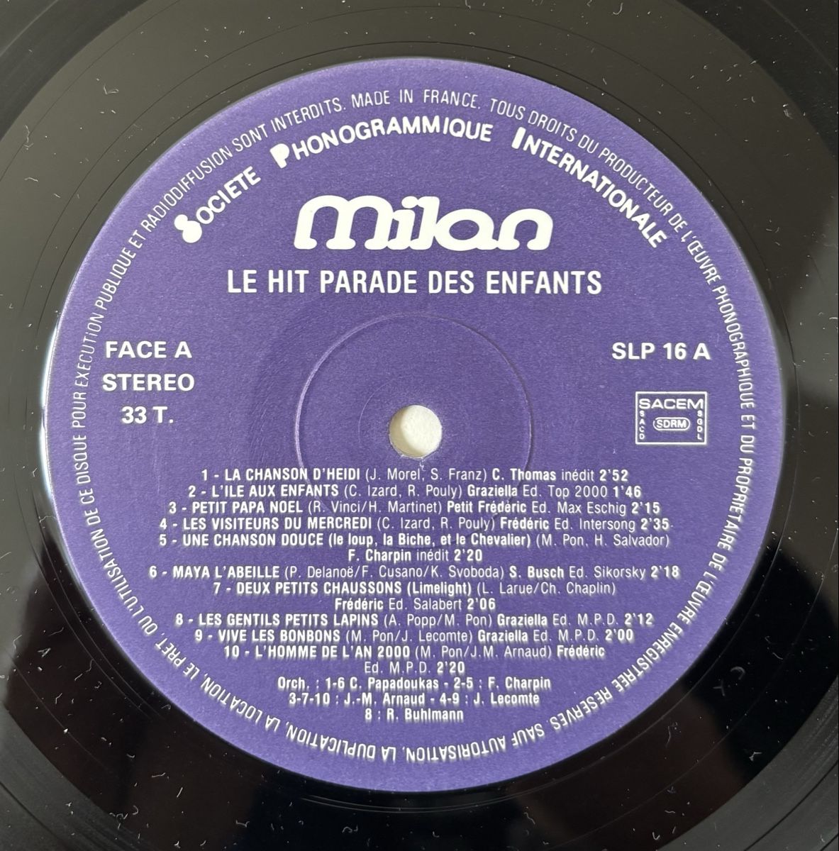 Dischi in vinile: Le Hit Parade Des Enfants LP – Usato da Neuchâtel venduto da Deivid2 1